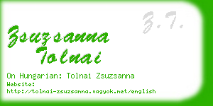 zsuzsanna tolnai business card